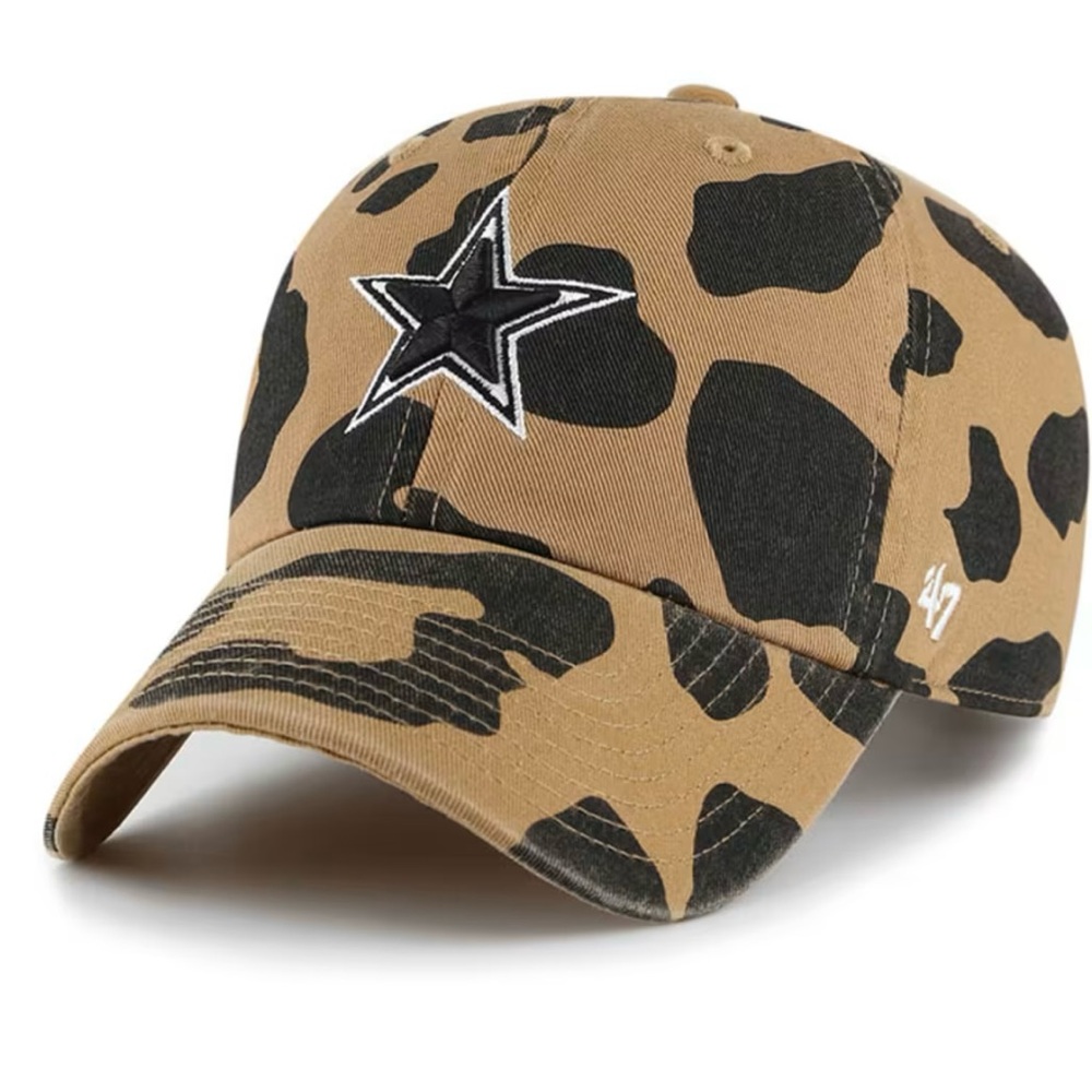 New NFL 47 Dallas Cowboys Brown Rosette Clean Up Women’s Adjustable Cap Hat